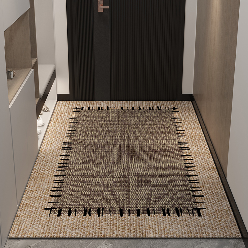 入户门地垫玄关大门口高级感进门地毯脚垫客厅可裁U剪耐脏定制门