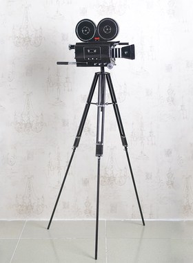 复古老式放映机摄影机模型咖啡厅酒吧影院店铺创意装饰品道具摆件