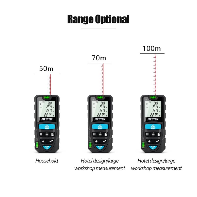 推荐50m/70m/100m Portable Handheld Digital Laser Rangefinder