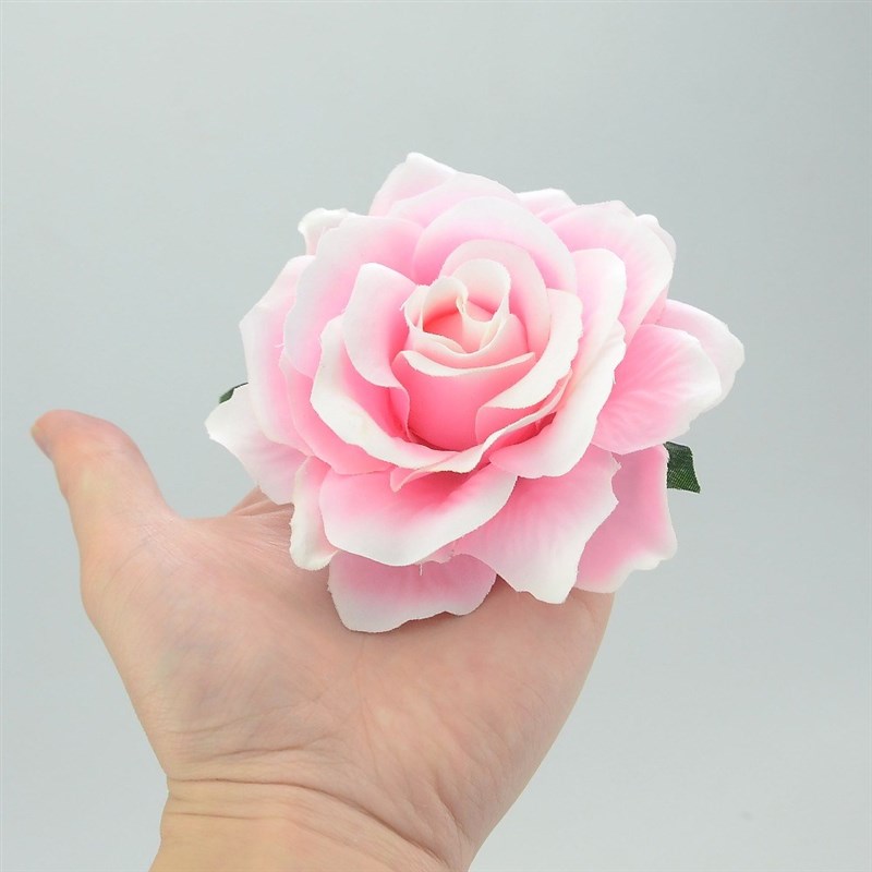 30pcs 9cm Large Artificial Rose Silk Flower Heads For Weddin