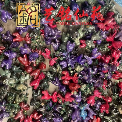 黑檀木无眼猫h创意摆件绿檀可爱小猫咪木猫文玩手把件彩虹木宠