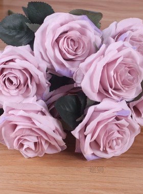 Artificial silk 1 Bunch French Rose Floral Bouquet Fake Flow
