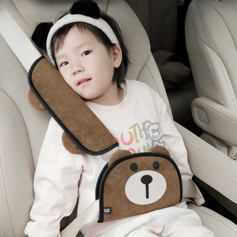 汽车儿童带调节固定器护肩套后排座位防勒脖宝宝座椅睡觉
