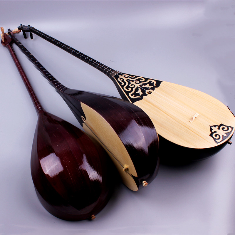 新疆乐器哈萨克族制作乐器冬不拉演奏标准琴松木乐器学生练习琴