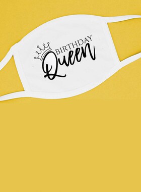 Birthday queen sash mask 16th 21st 30th 40th 50th 60th 70th