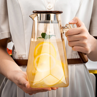 耐高温玻璃冷水壶家用大容量装凉白开水壶泡茶壶客厅喝水杯子套装