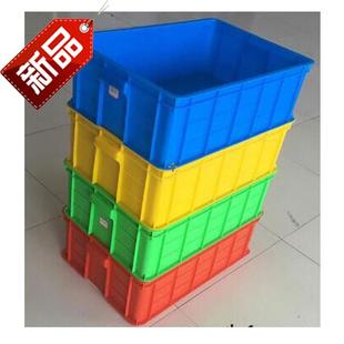 塑料周转箱长方形加厚周转筐胶箱C物流运输箱大号收纳储物箱带z盖