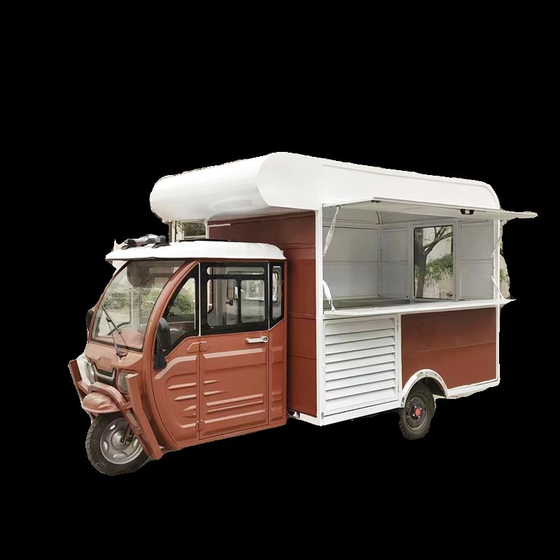 小吃车电动三轮车摆摊商用餐厅移动早餐车夜市臭豆腐小推车美食车