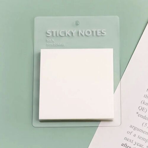 小众高货50Sheets Transparent Sticky Notes Waterproof Colorfu