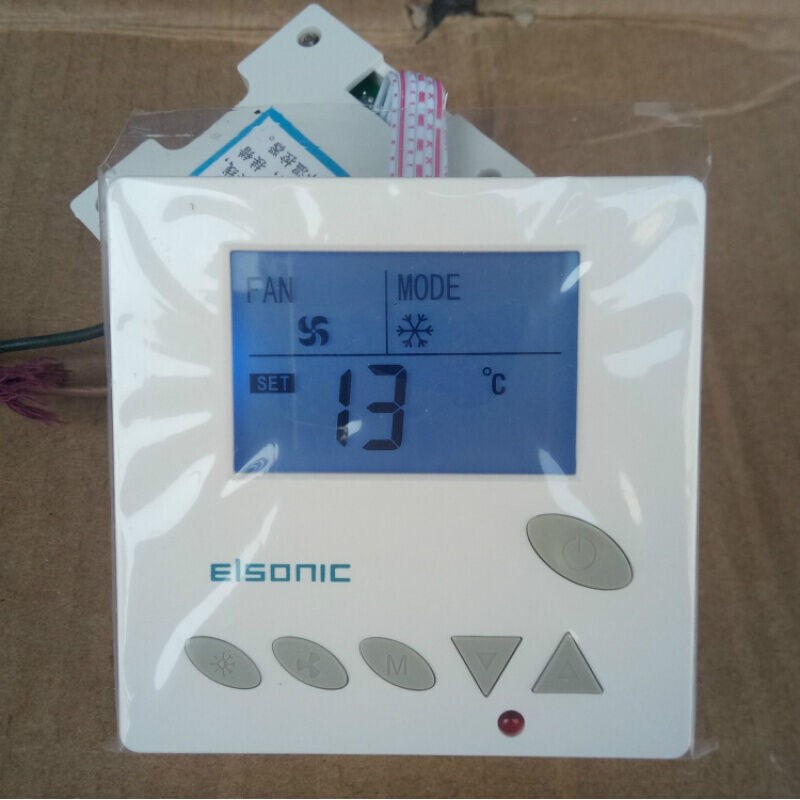 众都亿林温控器液晶数显中央空调面板开关室内温度控制器AC806遥