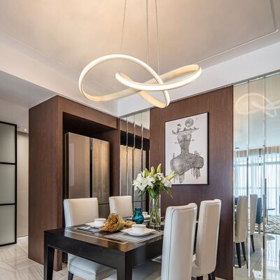 推荐led strip lights Gold Modern light fixtures  Living room