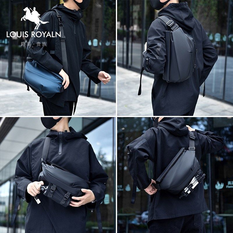 男士斜挎包通勤包胸包骑行差包机车男生运动背包单肩包潮新品,箱包皮具/热销女包/男包,胸包,淘宝优惠券,粉丝福利购,淘宝优惠卷