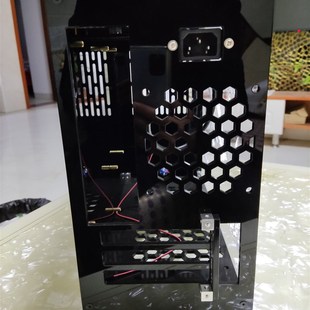 直插三槽30803090 速发定制亚克力迷你小机箱matx atx itx sfx