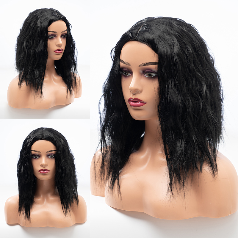 推荐16 inch synthetic headband wig for black women easy to i