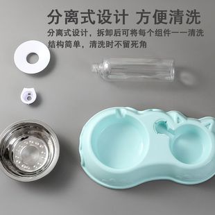 速发鸭子喂食器食盆挂式 宠物柯尔鸭防踩翻专用品小鸡吃饭碗自动饮