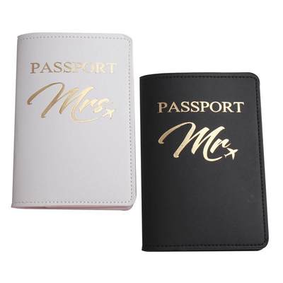 推荐Zoukane Mr Mrs Lover Couple Passport Cover Embroidery