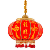 中式 饰阳台吊灯 乔迁大红全铜灯笼喜庆过年户外防水仿古别墅大门装