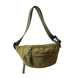 小众牛津布胸包女斜挎包新款单肩背包街头潮流黑运动腰包休闲小包