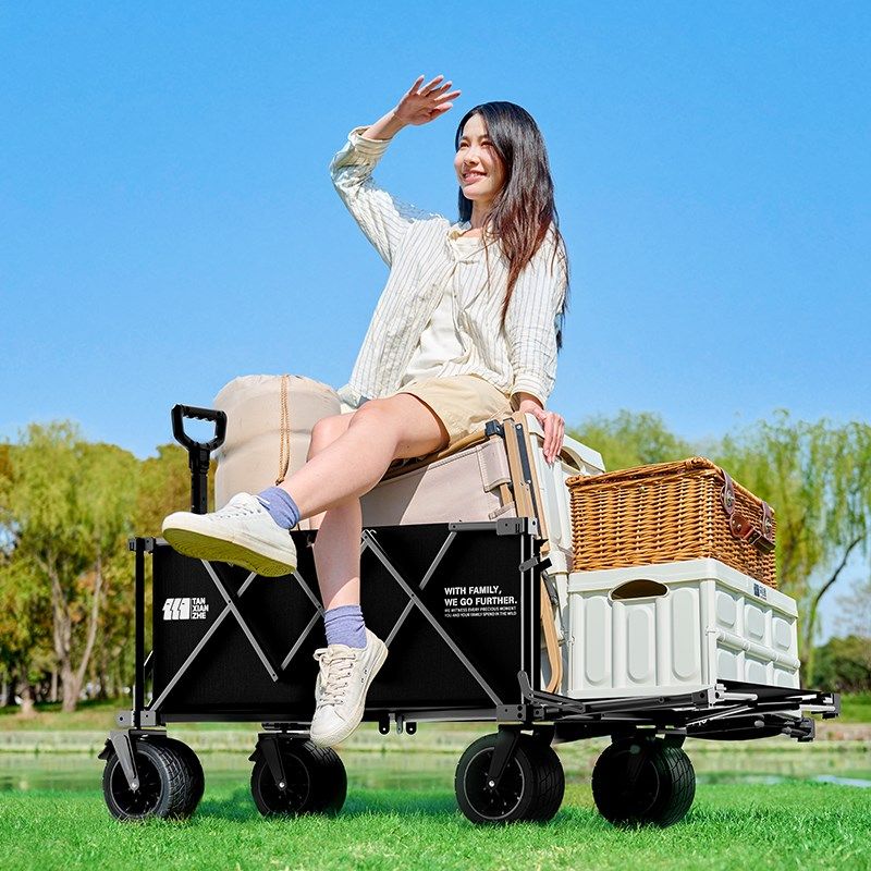 探险者露营车聚拢款大号推车遮阳伞户外折叠儿童可躺野餐车营地车,户外/登山/野营/旅行用品,户外营地车,淘宝优惠券,粉丝福利购,淘宝优惠卷