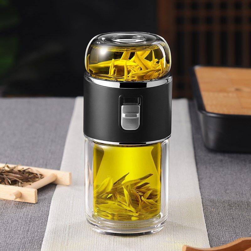 迷你茶水分离泡茶杯便携旅行泡茶杯个人女士男士办公水杯,餐饮具,玻璃杯,淘宝优惠券,粉丝福利购,淘宝优惠卷