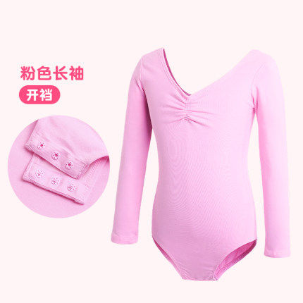 小众高货儿童舞蹈服女童练功服女夏季中国舞纯棉形体考级体操服芭
