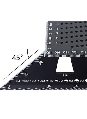 Multifunctional Angle Ruler 45 90 Degree Aluminum Alloy Accu