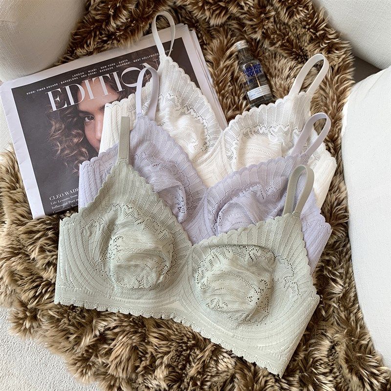超薄款 蕾丝内衣女兔耳朵杯大胸显小胸收副乳防下垂无钢圈文胸罩,女士内衣/男士内衣/家居服,文胸,淘宝优惠券,粉丝福利购,淘宝优惠卷