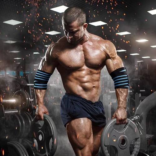 健身护肘男绷带护具举重运动装备手套卧推力量举护腕绑带专业缠绕