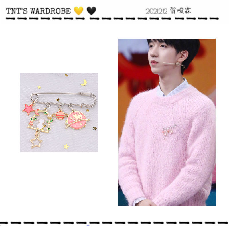 新品胸针时代少年团同款马嘉祺可爱日系圣诞系列徽章包包个性情侣