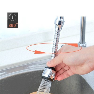 Water faucet splash head lengthening extender domestic tap w