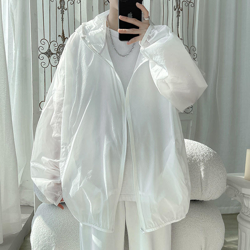 小众高货很仙的情侣装夏装防晒衣男款冰丝大码遮阳防晒服薄款速干