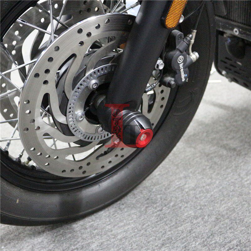 适用杜卡迪街霸StreetFighter 848 1098 1100改装前轮防摔球保护