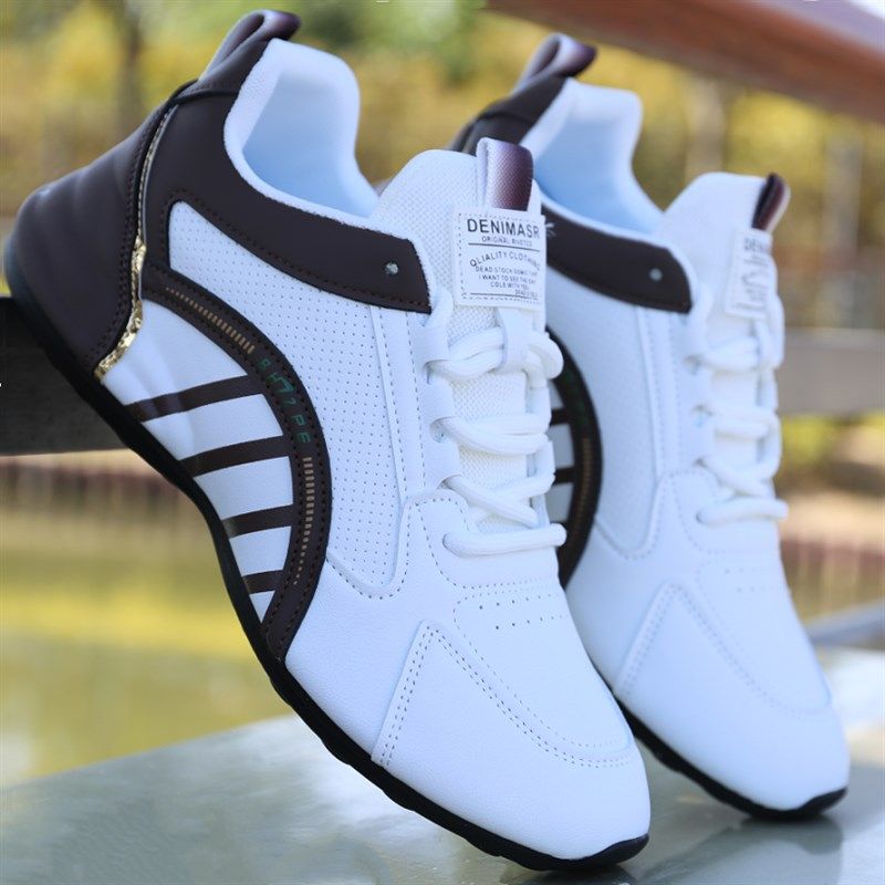 男鞋新款休闲鞋皮面防水防滑运动鞋韩版百搭软底耐磨旅游鞋子,流行男鞋,时尚休闲鞋,淘宝优惠券,粉丝福利购,淘宝优惠卷