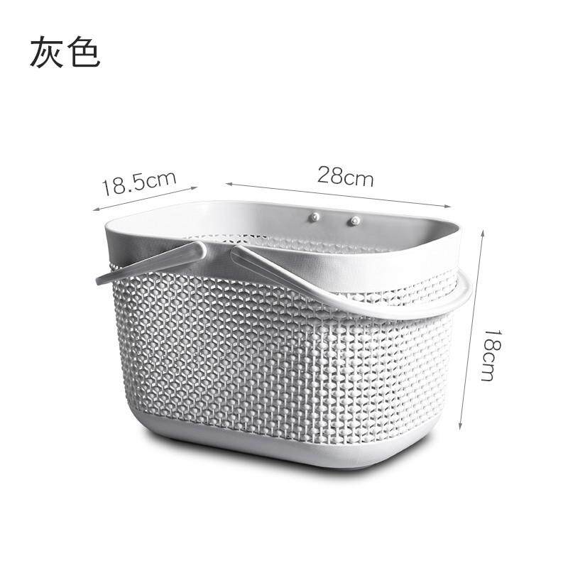 手提洗澡篮塑料小篮子收纳筐洗浴置物筐浴室洗漱框拎篮浴筐沐新款