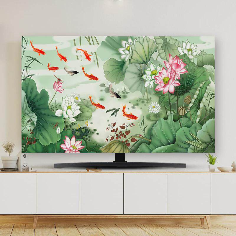 新款电视机罩防尘罩套家用挂式台式曲面电视机防尘布盖布85新款