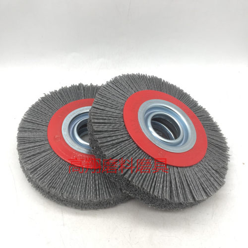 磨料丝轮根雕木雕抛光轮尼龙丝轮工业齿轮圆盘刷研磨刷150*25*32