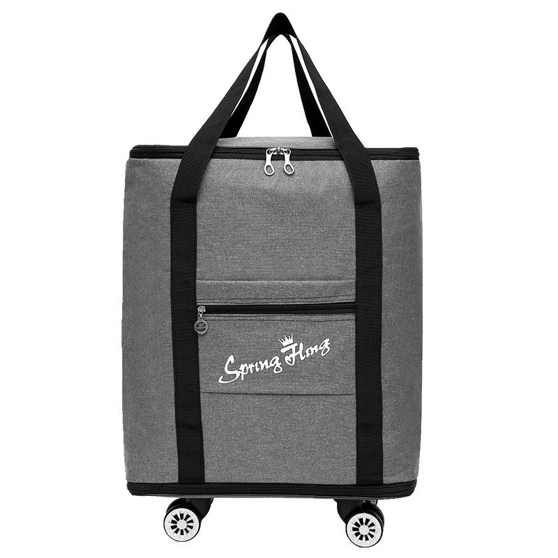 折叠手提万向轮行李包双肩旅行袋女超大容量收纳搬家可装被托运包