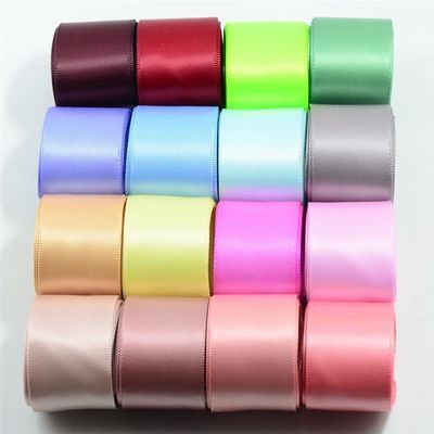 fityle 16 Colored Set Double Sided Faced Satin Ribbon for Pa