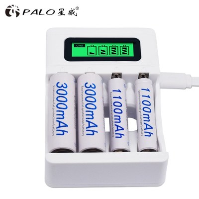 4 pcs AA battery 1.2 V Quality NI-MH Rechargeable Battery AA