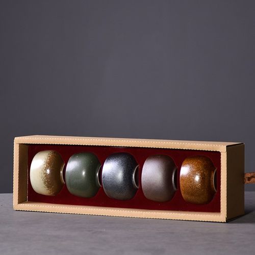 LW ceramic teacups set of 5 cups chinese kung fu cup sets dr