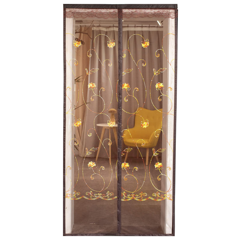 纱门防蚊门魔术贴家用房门防蚊网纱门帘自粘磁铁加密隐形纱窗自装