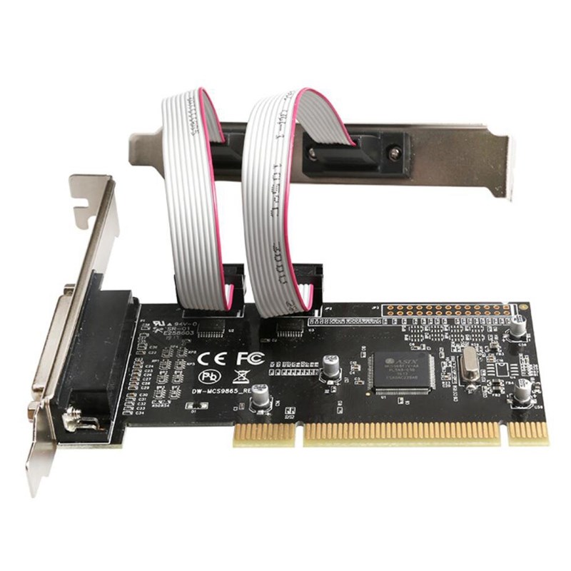 PCI To RS232 9Pin Serial Port COM  DB25 Parallel Port LPT 25