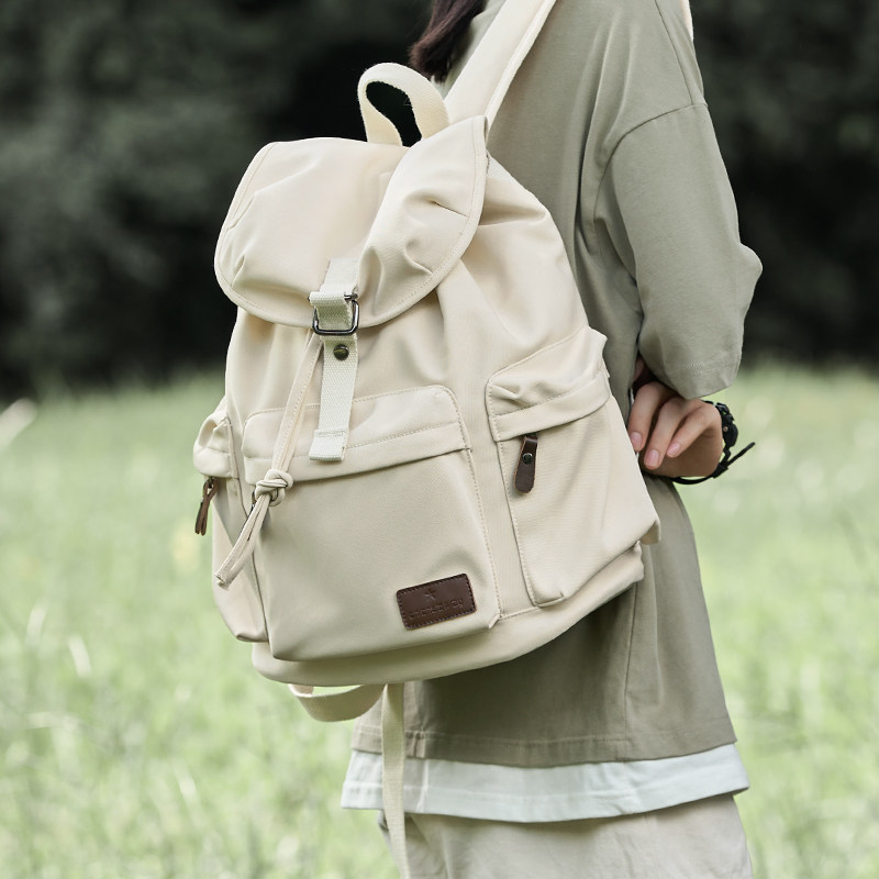 2023新款后揹包女款大容量休闲帆布包大学生书包简约旅行电脑揹包,箱包皮具/热销女包/男包,双肩背包,淘宝优惠券,粉丝福利购,淘宝优惠卷