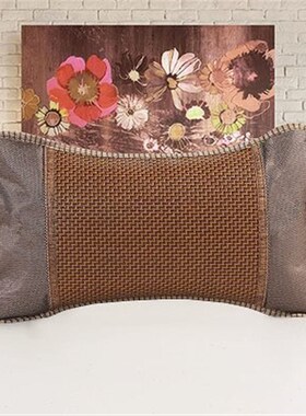 儿童枕头夏天冰丝枕夏季婴幼儿儿童竹香凉枕花草护颈午睡含芯小|