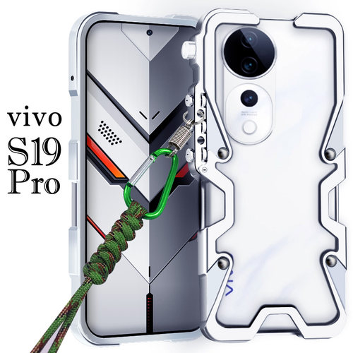 Vivo S19机械手臂手机壳s19pro金属边框s17pro加厚防摔s18e保护套