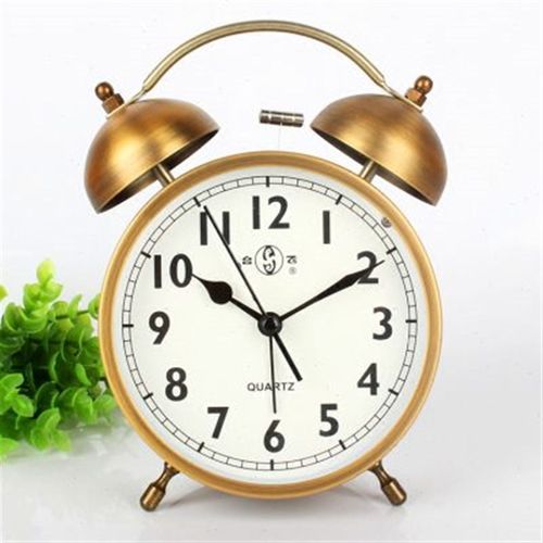 懒人床头超大声音起床困难户变态闹钟声静音夜光闹铃创意金属铃声