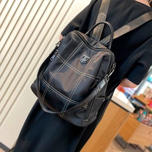 时尚牛津布旅行双肩包女2025新款休闲轻便旅游大容量防水女士背包