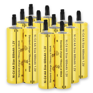 2.4V600mAh镍镉AA可充B电电池带点片焊脚焊片接口5号电池