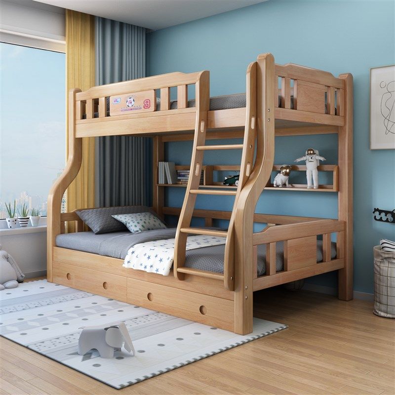 橡木上下床双层床大人儿童子母床多功能子母床成年宿舍上下铺木床,住宅家具,高低/子母床,淘宝优惠券,粉丝福利购,淘宝优惠卷