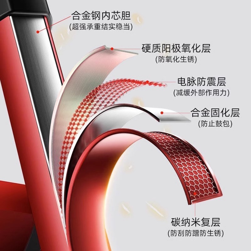 家用梯子折叠梯伸缩多功能步梯加厚楼梯室内人字梯阁楼踏板梯王金